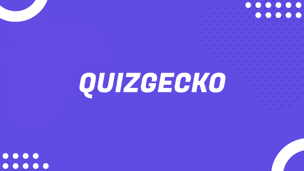 Screenshot of Quizgecko website