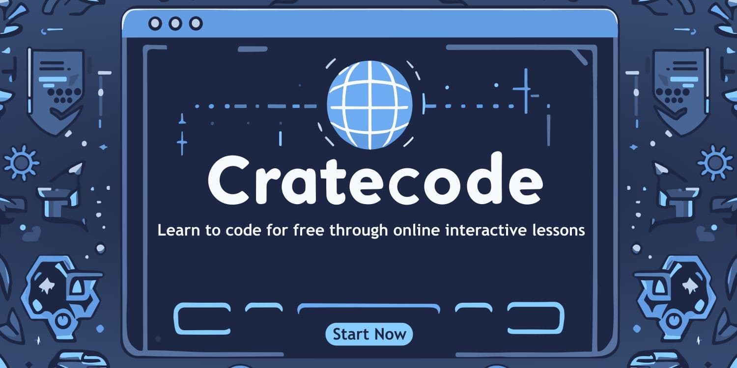 Screenshot of Cratecode website